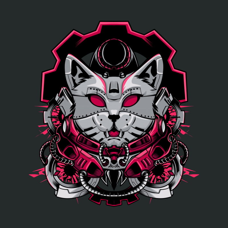 Cyber Cat Women's Triblend Scoop T-shirt by Seratus.studio | Artistshot