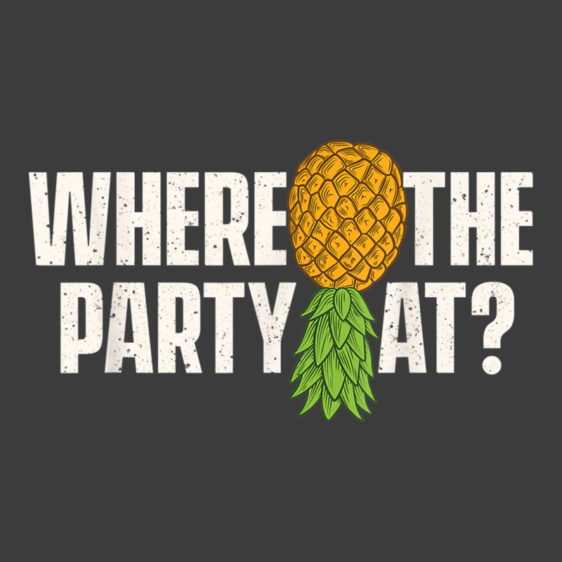 Where The Party At - Upside Down Pineapple Swinger Men's Polo Shirt | Artistshot