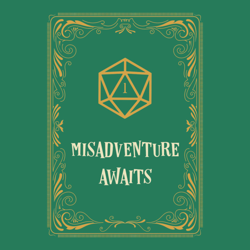 Misadventure Awaits D20 Dice Tabletop Rpg T-shirt | Artistshot