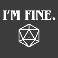 I'm Fine Critical Fail Dice Men's Polo Shirt | Artistshot