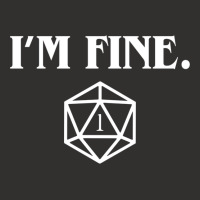 I'm Fine Critical Fail Dice Champion Hoodie | Artistshot