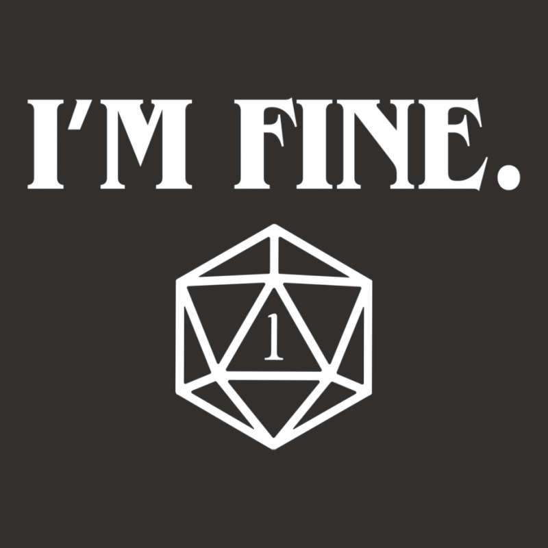 I'm Fine Critical Fail Dice Champion Hoodie | Artistshot