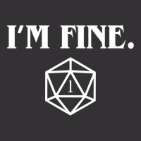 I'm Fine Critical Fail Dice Vintage Hoodie And Short Set | Artistshot