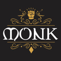 Monk Slaying Dragons In Dungeons Rpg T-shirt | Artistshot