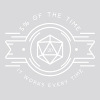 Five Percent Of The Time It Works Every Time D20 D Women's Triblend Scoop T-shirt | Artistshot