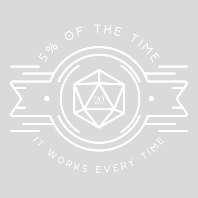 Five Percent Of The Time It Works Every Time D20 D Women's Triblend Scoop T-shirt by auwadehmant | Artistshot