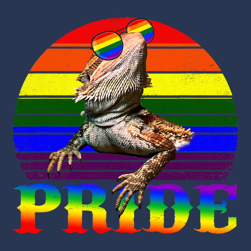 Pride Bearded Dragon Gay Lgbtq Rainbow Flag Retro  Ladies Denim Jacket by spreesgomez | Artistshot