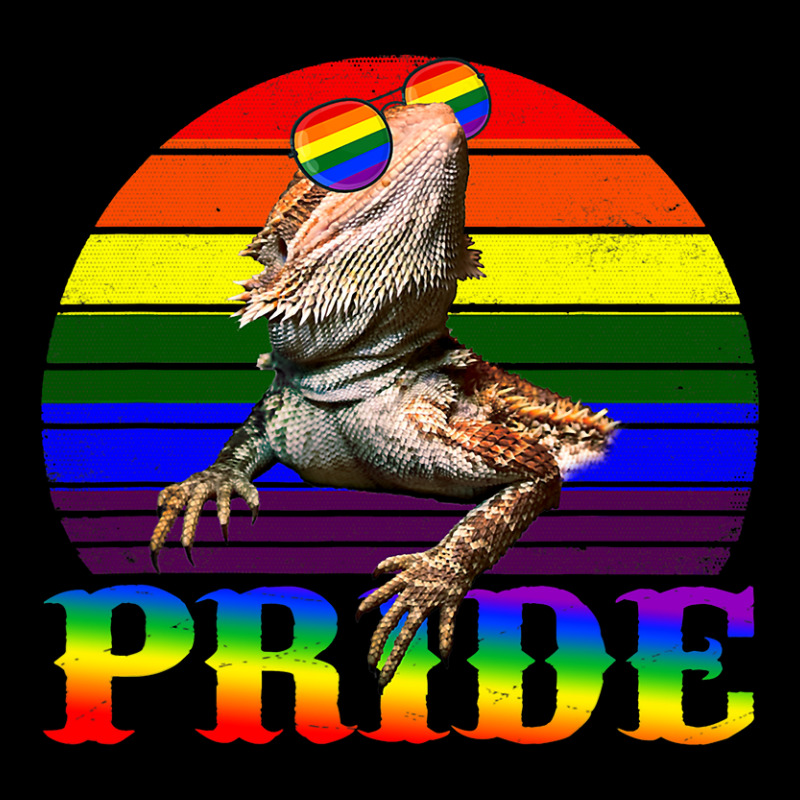 Pride Bearded Dragon Gay Lgbtq Rainbow Flag Retro  Maternity Scoop Neck T-shirt by spreesgomez | Artistshot