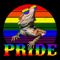 Pride Bearded Dragon Gay Lgbtq Rainbow Flag Retro  Legging | Artistshot