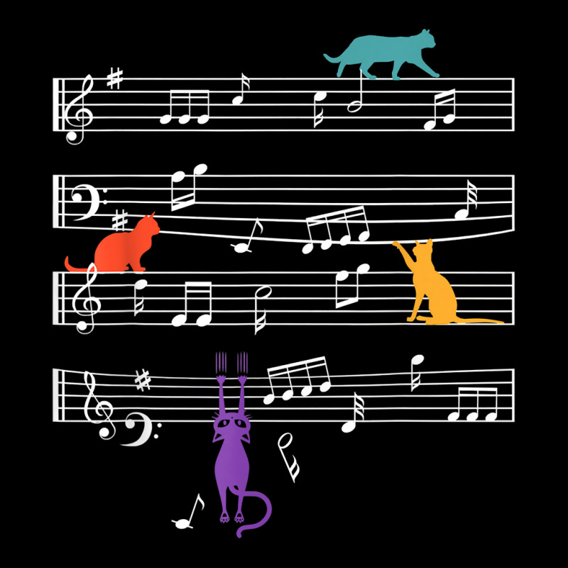 Cats Fan Music Sheet Music Notes T Shirt Pocket T-Shirt by refahnes | Artistshot