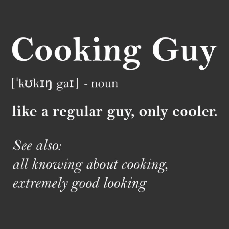 Cooking Guy Definition Funny Boy Cooking Gift Cook Baby Bodysuit by ervanm | Artistshot