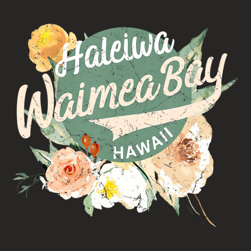 Hawaii Waimea Bay Oahu North Shore Hawaiian T Shir Ladies Fitted T-Shirt by galloywa | Artistshot