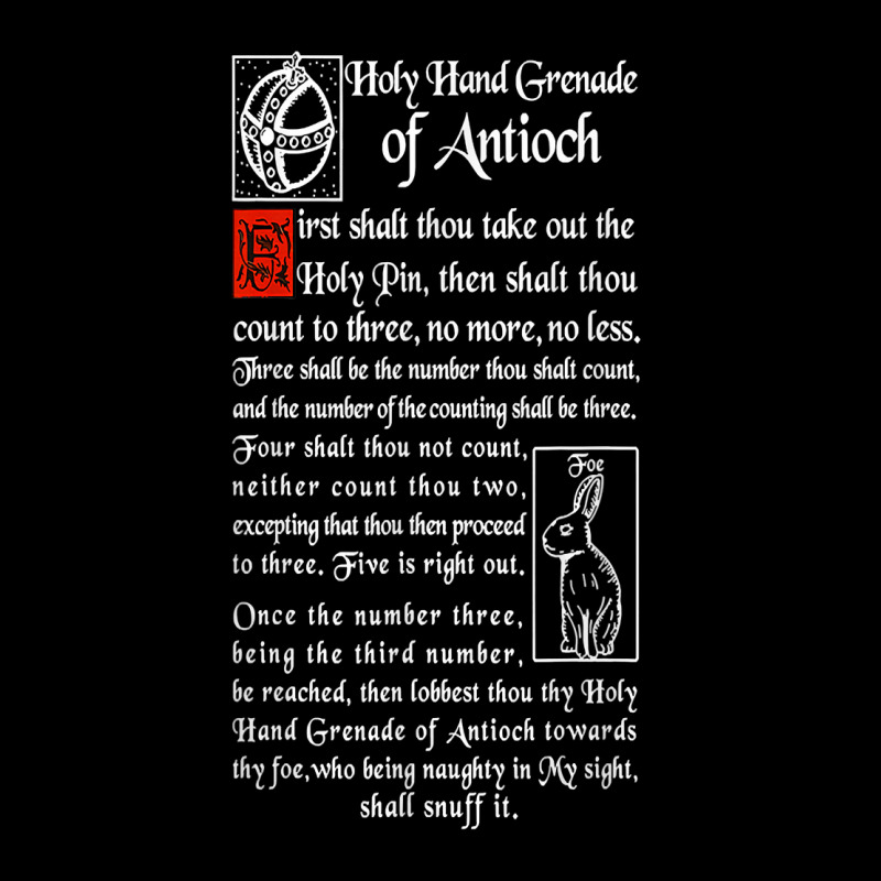 Holy Hand Grenade Of Antioch T Shirt Baby Bibs | Artistshot