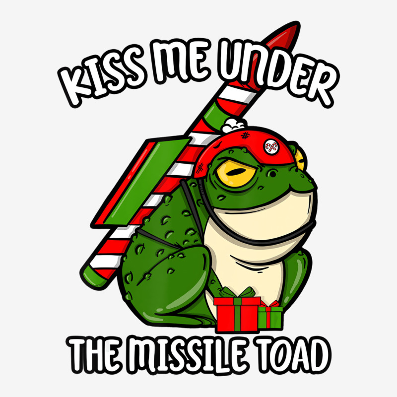 Kiss Me Under The Missile Toad Funny Christmas Hol Graphic T-shirt | Artistshot