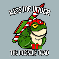 Kiss Me Under The Missile Toad Funny Christmas Hol Unisex Sherpa-lined Denim Jacket | Artistshot