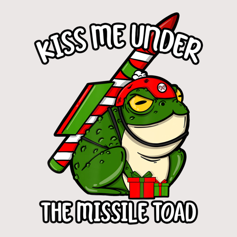 Kiss Me Under The Missile Toad Funny Christmas Hol Pocket T-shirt | Artistshot