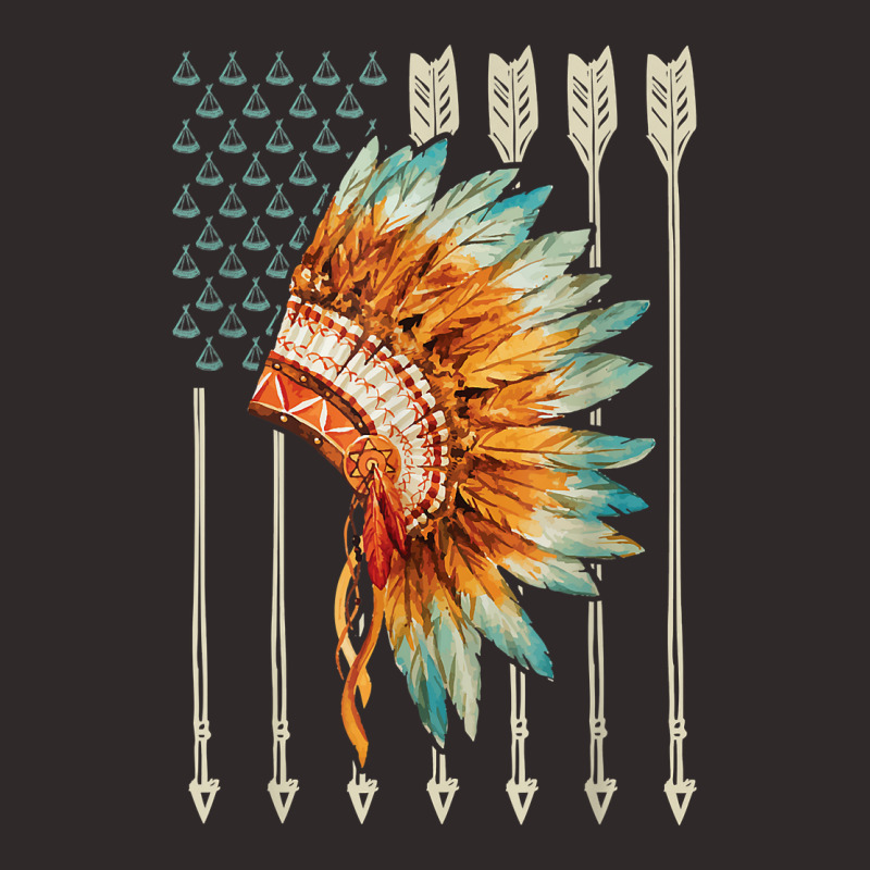 Native American Usa Flag T Shirt Racerback Tank by kulowbu | Artistshot