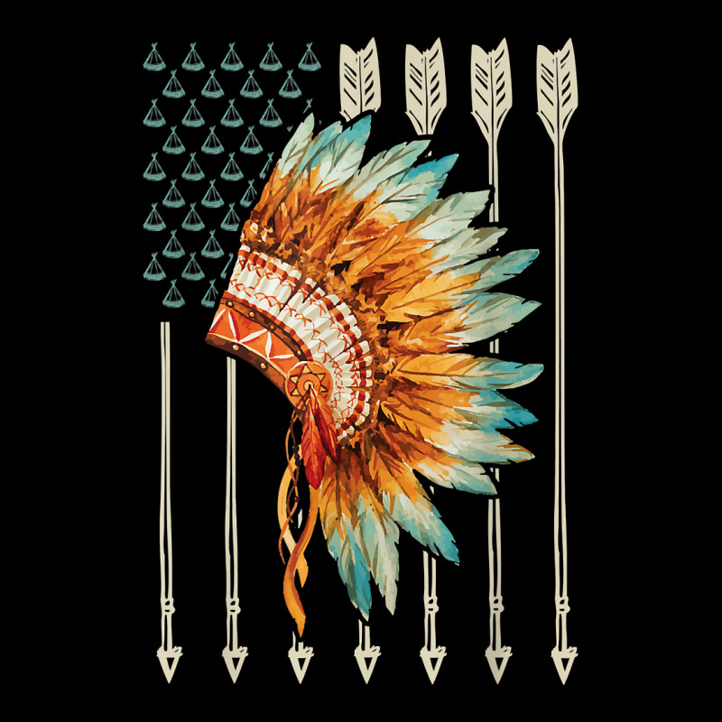 Native American Usa Flag T Shirt Legging by kulowbu | Artistshot