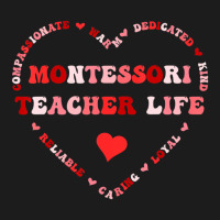 Cute Montessori Teacher Life Valentines Day Heart Hoodie & Jogger Set | Artistshot