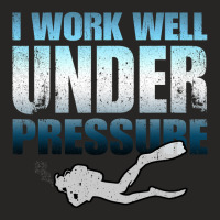 I Work Well Under Water Scuba Diving Ladies Fitted T-shirt | Artistshot