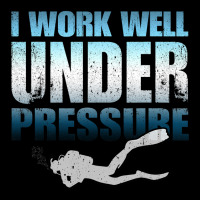 I Work Well Under Water Scuba Diving Cropped Hoodie | Artistshot