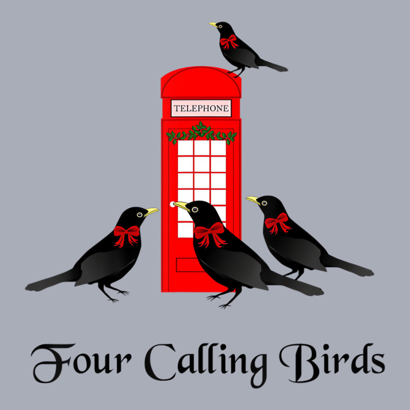 Funny Four Calling Birds Twelve Days Of Christmas Tank Dress by chomibe | Artistshot