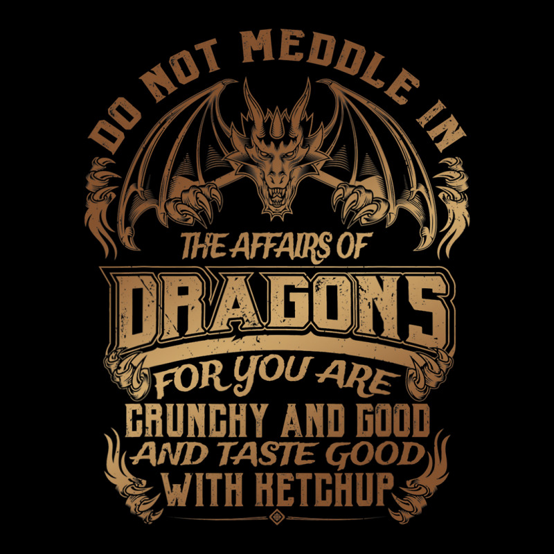 Do Not Meddle The Affairs Of Dragons Funny Dragon  Fleece Short by spreesgomez | Artistshot