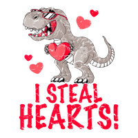 I Steal Hearts Trex Dino Boys Valentines Day Dinos Men's T-shirt Pajama Set | Artistshot