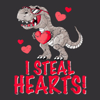 I Steal Hearts Trex Dino Boys Valentines Day Dinos Vintage Hoodie | Artistshot