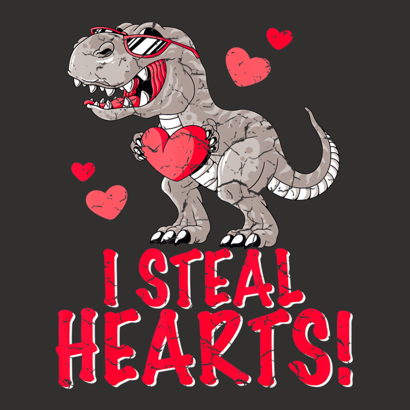 I Steal Hearts Trex Dino Boys Valentines Day Dinos Champion Hoodie | Artistshot