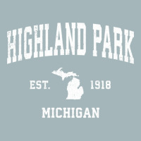 Highland Park Michigan Mi Vintage Athletic Sports Unisex Sherpa-lined Denim Jacket | Artistshot