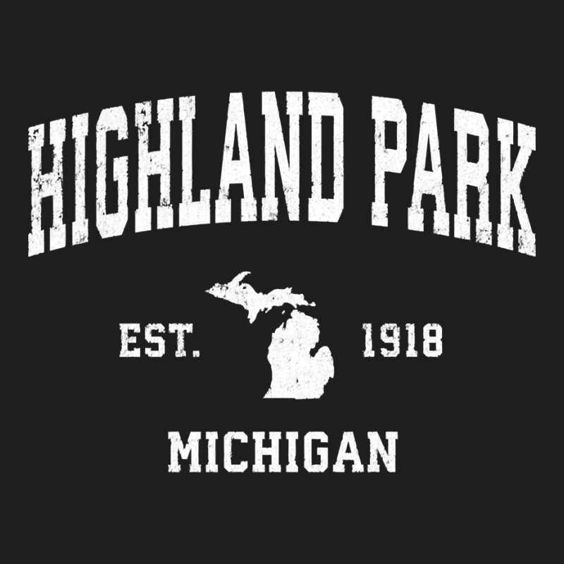 Highland Park Michigan Mi Vintage Athletic Sports Classic T-shirt | Artistshot