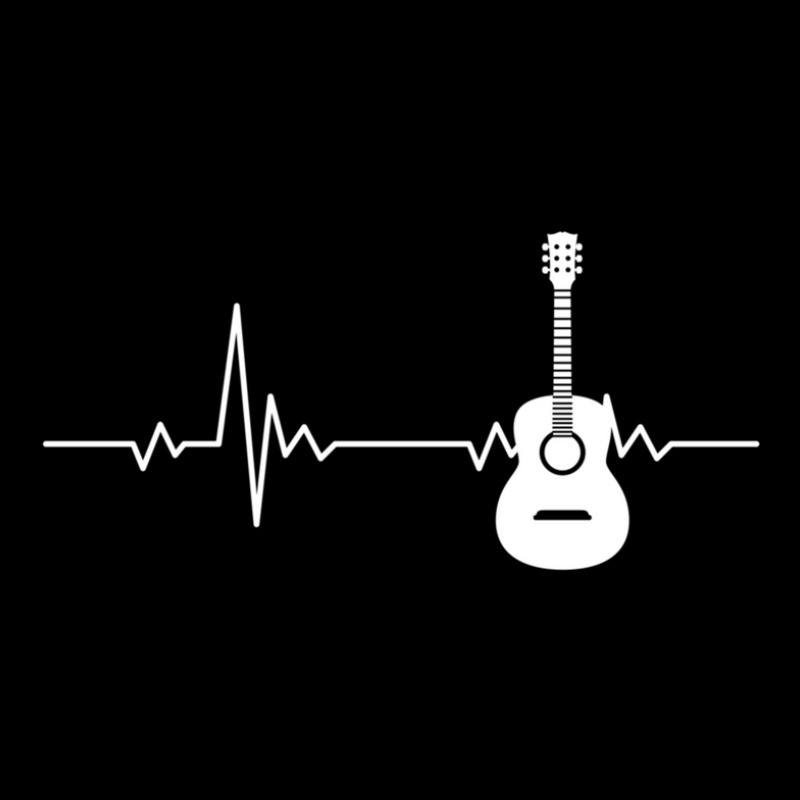 Guitar Musician Gift Acoustic Guitar Heartbeat Zipper Hoodie | Artistshot