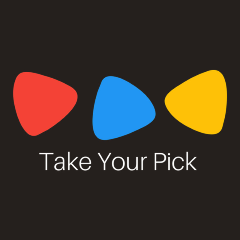 Guitar Pick Pun For The Guitarist With A Sense Of  Tank Top | Artistshot