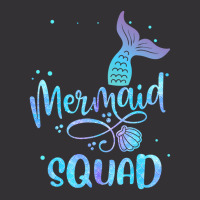 Mermaid Squad Cute Girls Birthday Squad Mermaid Ta Vintage Hoodie | Artistshot