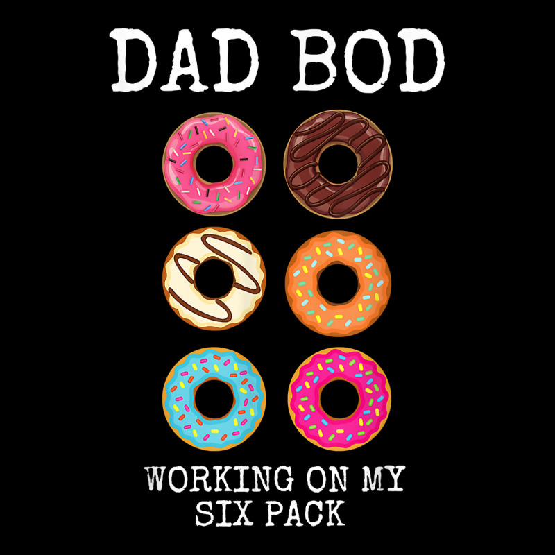 Mens Dad Bod Working On My Six 6 Pack Funny Donut Men's Long Sleeve Pajama Set by refahnes | Artistshot