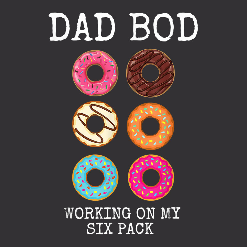 Mens Dad Bod Working On My Six 6 Pack Funny Donut Vintage Hoodie And Short Set by refahnes | Artistshot