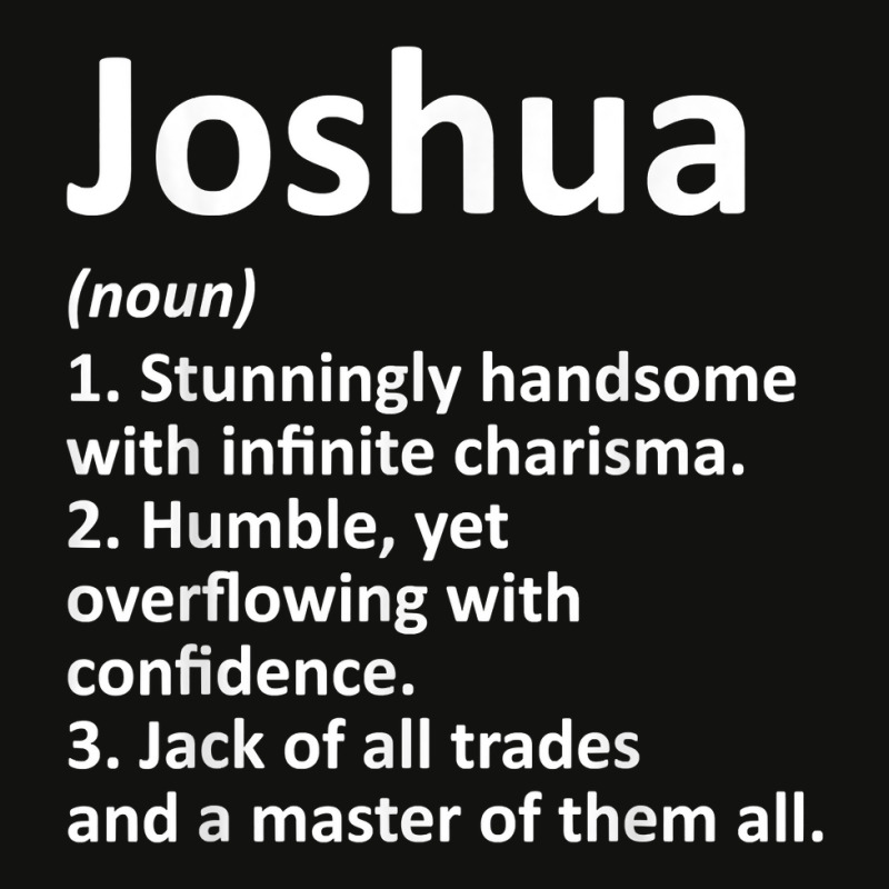 Joshua Definition Personalized Name Funny Birthday Scorecard Crop Tee by worrekal | Artistshot