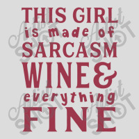 This Girl Is Made Of Sarcasm Wine And Everything Men's Polo Shirt | Artistshot