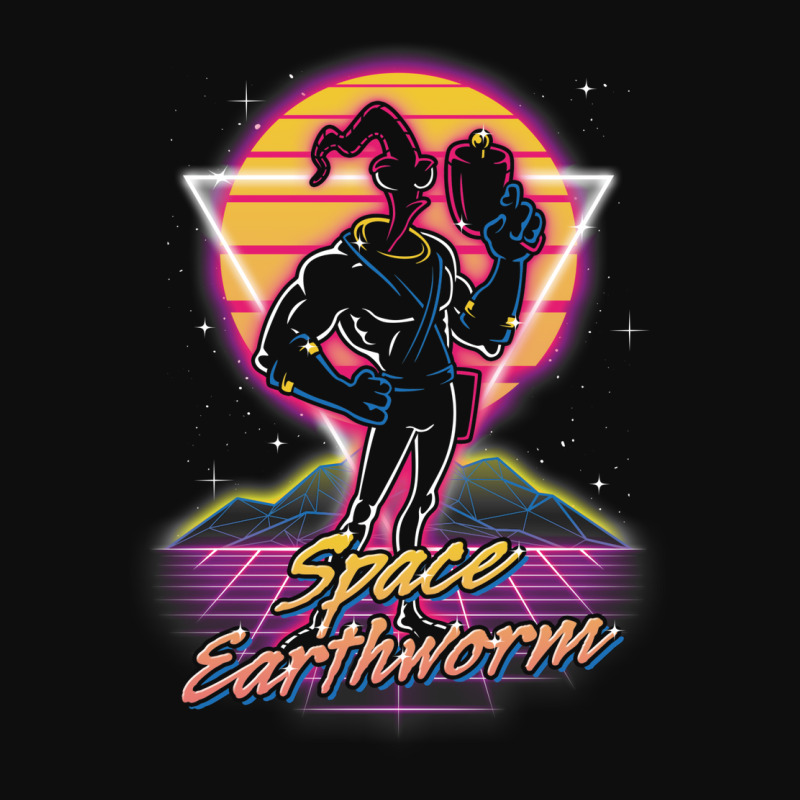 Retro Space Earthworm Crop Top by reshoonsair6 | Artistshot