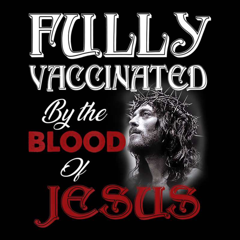 Fully Vaccinated By The Blood Of Jesus God Christi Cropped Hoodie by wafaha | Artistshot