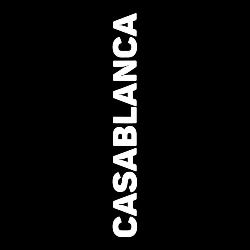 Casablanca Vertical Text T Shirt Cropped Hoodie by fiddolamuf | Artistshot