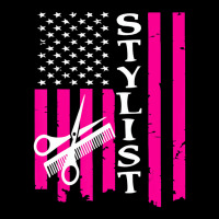 Hair Stylist American Flag Tshirt Cropped Sweater | Artistshot