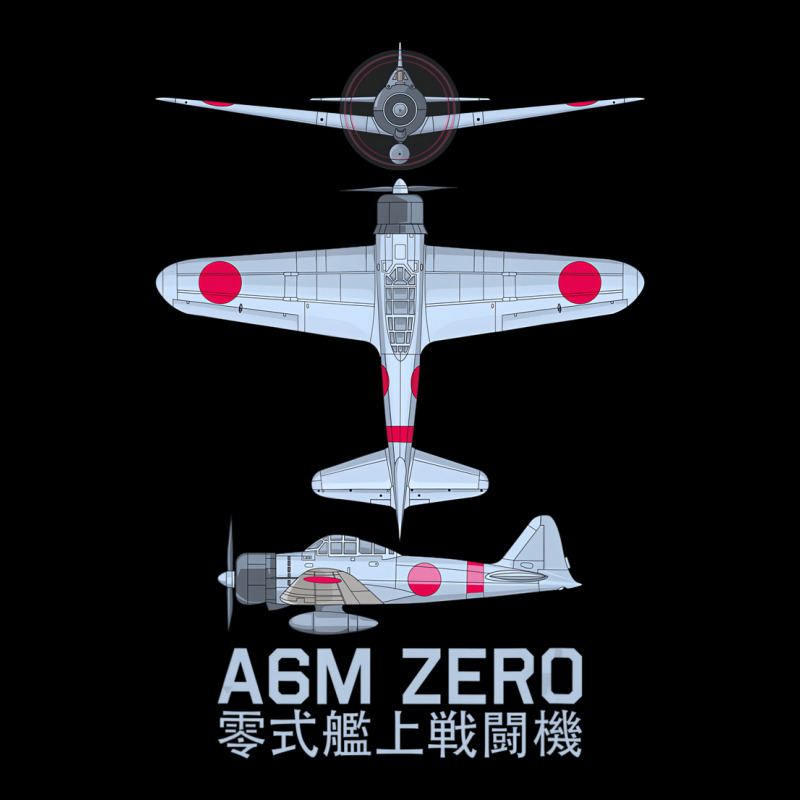 A6m Zero Ww2 Japanese Fighter Plane Diagram T Shir Men's 3/4 Sleeve Pajama Set | Artistshot