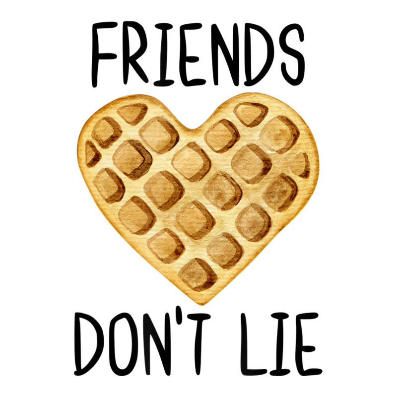 Friends Don't Lie Funny Waffle Heart Love For Best Youth Zipper Hoodie by wafaha | Artistshot