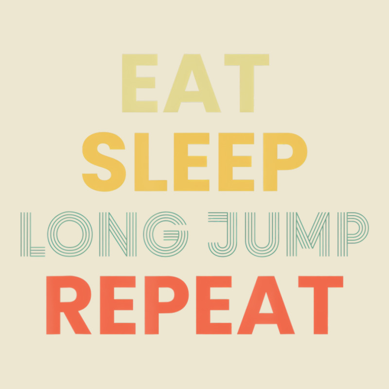 Eat Sleep Long Jump Repeat Long Jump T Shirt Cropped Hoodie by hausch | Artistshot