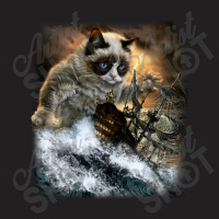 Persian Kraken Cat Attacking Ship Gifts T-shirt | Artistshot