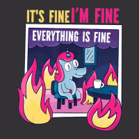 It's Fine, I'm Fine. Everything's Fine. Gag Unicor Vintage Hoodie | Artistshot