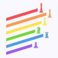 Rainbow Chess Pieces Boardgames Nerd Tank Top | Artistshot