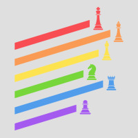 Rainbow Chess Pieces Boardgames Nerd V-neck Tee | Artistshot